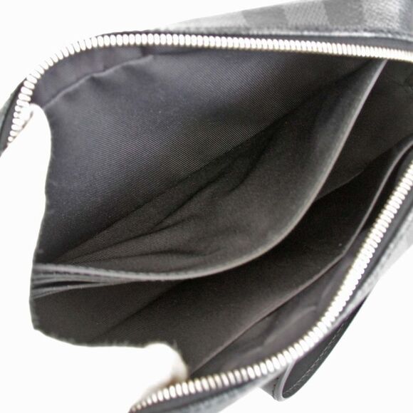 Louis Vuitton Pochette Kasai Clutch Bag Damier Graphite Canvas - Picture 7 of 9